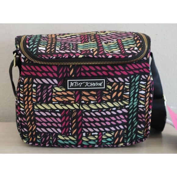 Betsey Johnson TBJ-1300 Women's Multicolor Insulated Cube Lunch Tote - Picture 4 of 8